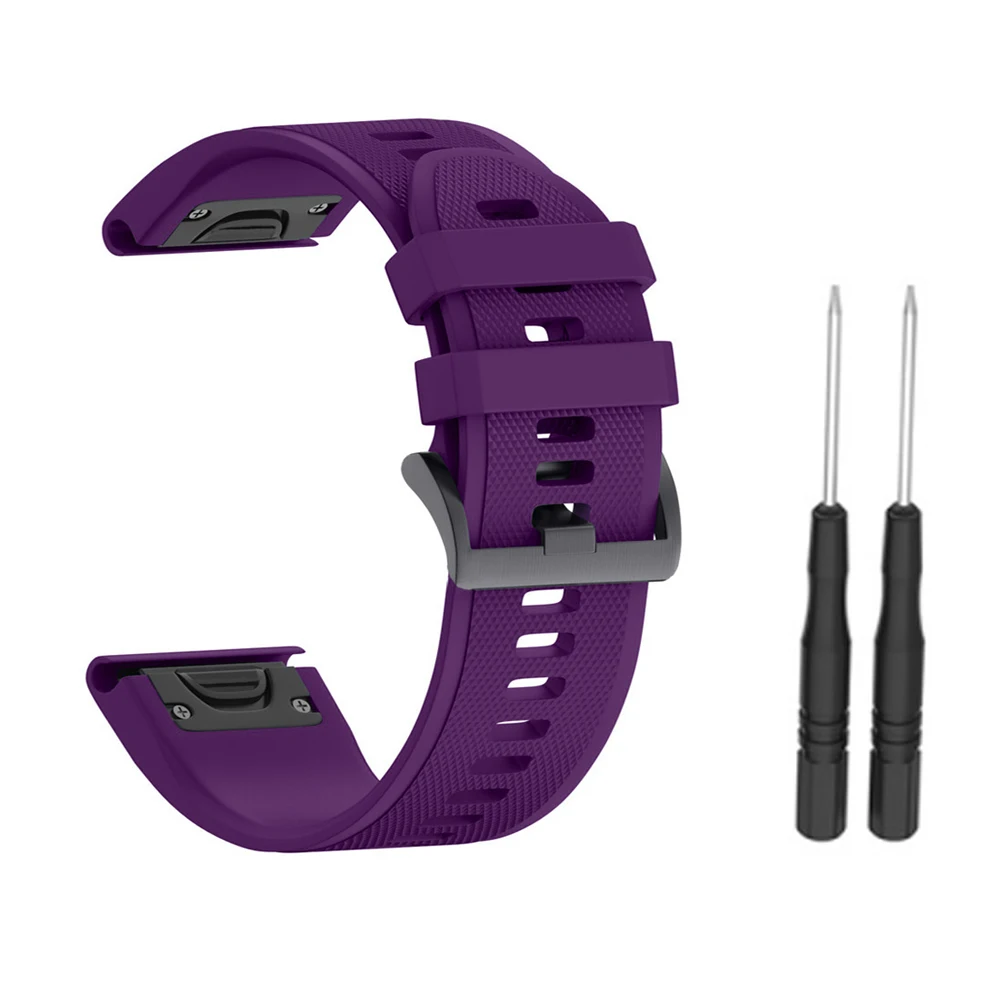 15 Смарт-ремешок для часов Garmin Fenix 3/3HR/5X/5X Plus силиконовые для фитнеса сменный наручный ремешок подходит для запястья 5,70-10,23 дюйма(145 мм-260 мм - Цвет: 15