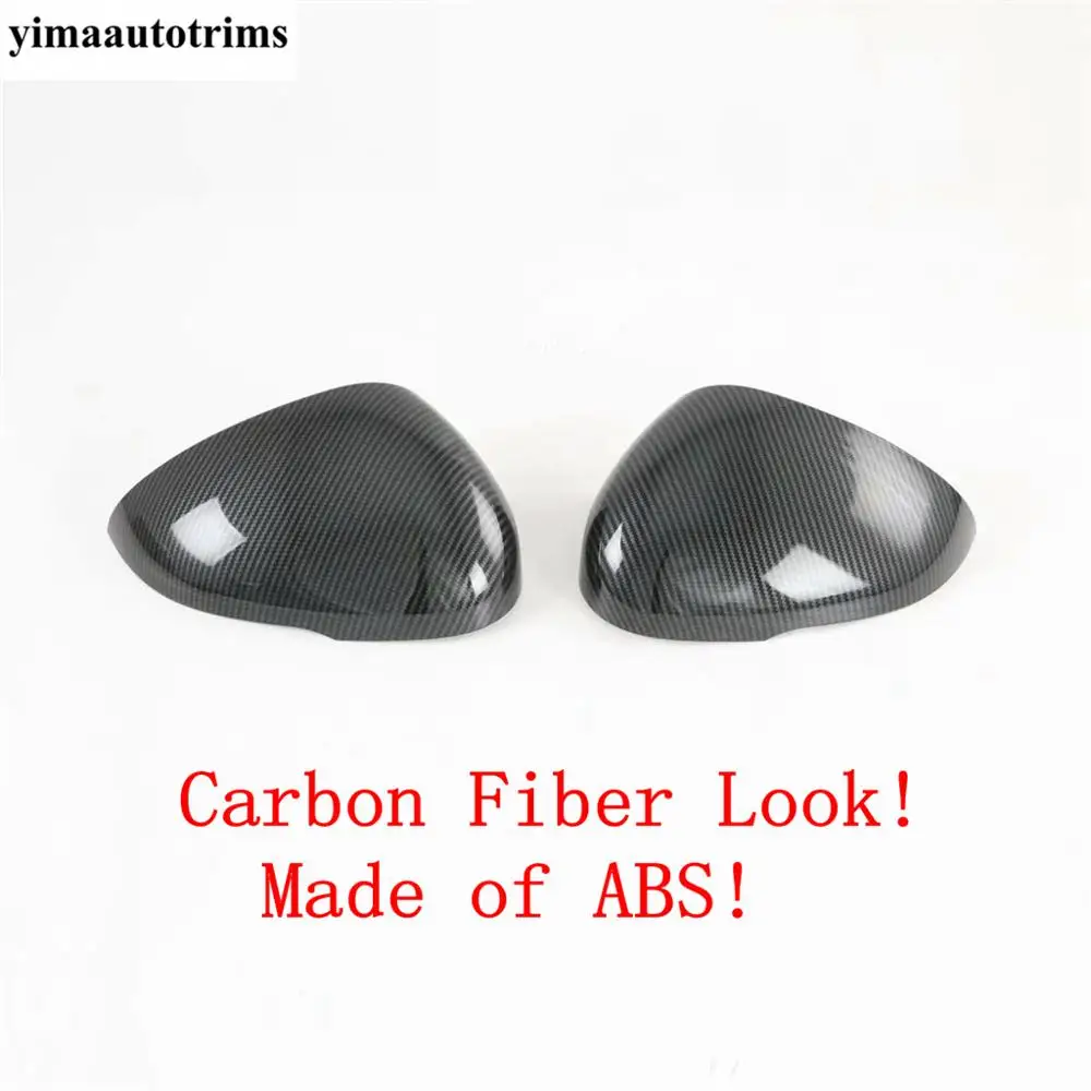 

Car Side Rearview Mirror Replacement Caps Cover Trim For KIA Optima / K5 GT 2021 ABS Carbon Fiber Look Protective Exterior Kit