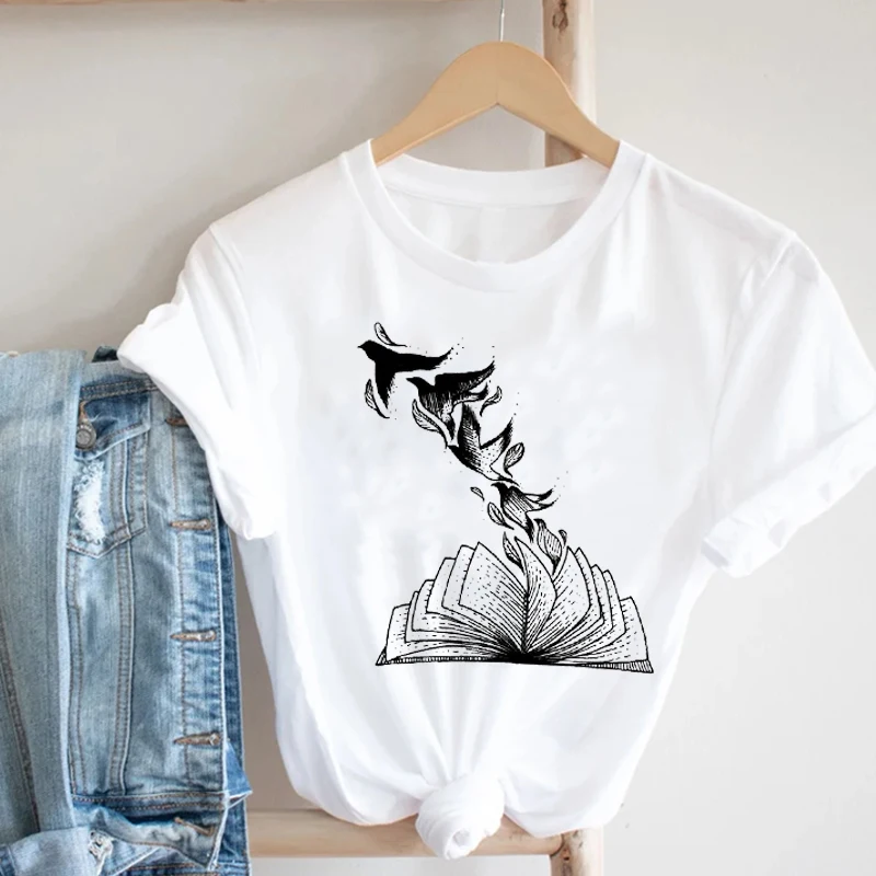 

Women Casual 90s Cartoon Bee Cute Spring Summer Ladies Girl Fashion Clothes Print Tshirt Female Tee Top Graphic T-shirt