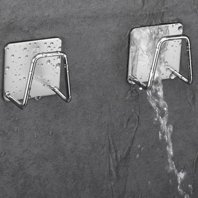 

Kitchen Stainless Steel Sponges Rack Self Adhesive Sink Sponge Drain Drying Hold Kitchen Sink Tool Accessories Organizer Kitchen