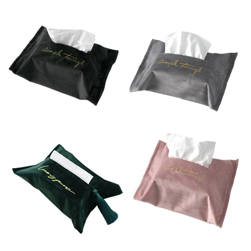 Премиум Вышивка бархатная тканевая сумка для хранения с кисточкой скандинавский