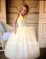 free shipping girls ball gown 2021 white gown stunning halter sweet short princess tulle flower girl dresses