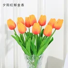 FZYPJ, 10 шт., искусственный цветок тюльпана, настоящий на ощупь, искусственный букет, искусственный цветок для свадебного украшения, цветы, домашний декор
