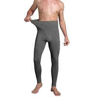 cotton mens long johns pants high waist tummy control slimming shaper legging pijamas pants tights thermals underwear bottoms