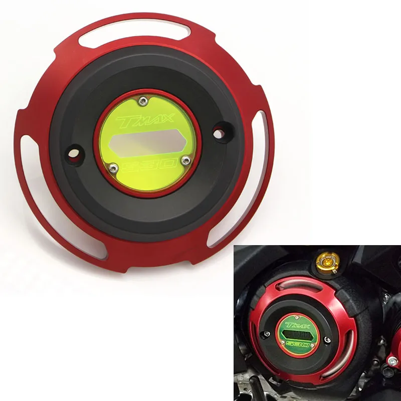 

TMAX 530 Motorcycle T-MAX 530 Engine Stator Cover For Yamaha T-MAX530 T-max 530 2017 TMAX530 SX DX green glass Protective cover