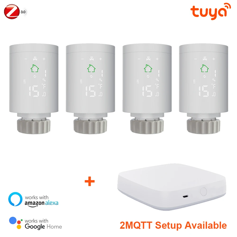 Tuya ZigBee3.0 Smart радиатор клапан термостата термостатический радиаторный Клапан