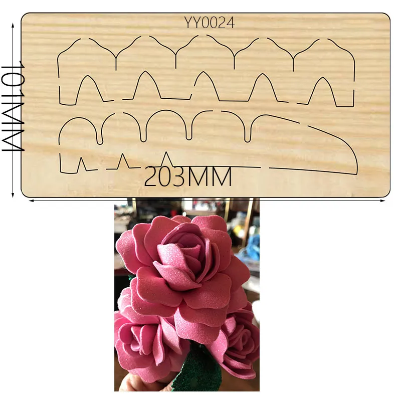 

Flower wood die cutting dies, suitable for common die cutting machines in the market 2020 new metal dies flower die cuts