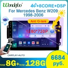 магнитола 2 din android 10 с экраном автомагнитола  для Mercedes Benz CLK-W209C209 W168 W203 Viano W463 Vito Vaneo с интеллектуальной стереосистемой навигатор