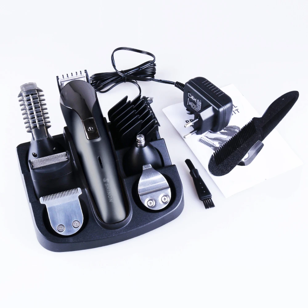Professional 6 in 1 Rechargeable cordless Hair cutter Trimmer hair clipper adjustable cutting lever | Бытовая техника