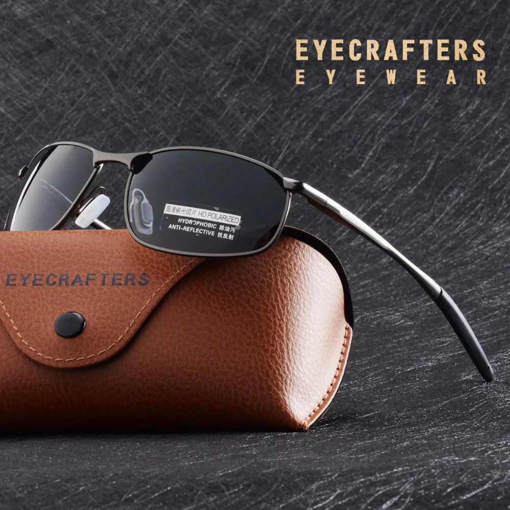 2020 мужские поляризованные солнцезащитные очки с металлической оправой ночного