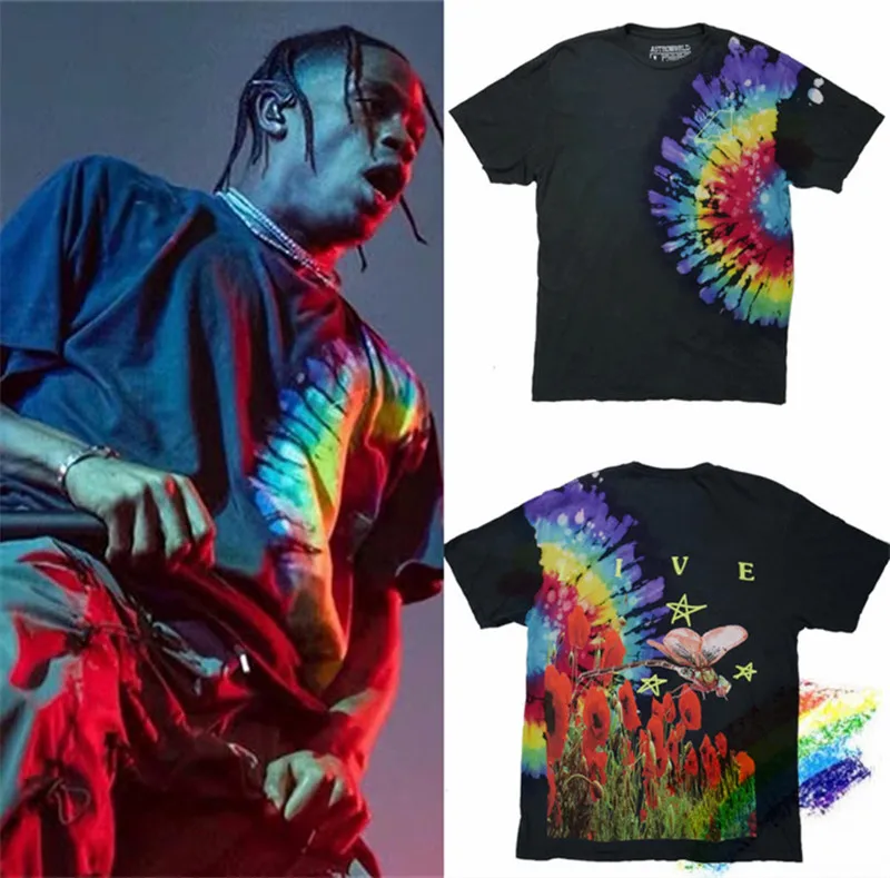 Мужская и женская футболка Travis Scott Merch лучшего качества в Европейском стиле TourTie