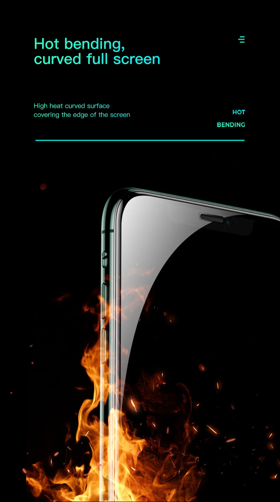 Benks XPRO 3D закругленные края полное покрытие защитное закаленное стекло для iPhone 11 Pro MAX XR X XS 0,4 мм Защитная пленка для экрана