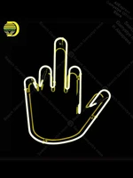 neon sign for hand with middle finger neon bulb sign handcraft gifts neon signboard wall lights tube neon shop cool neon signs