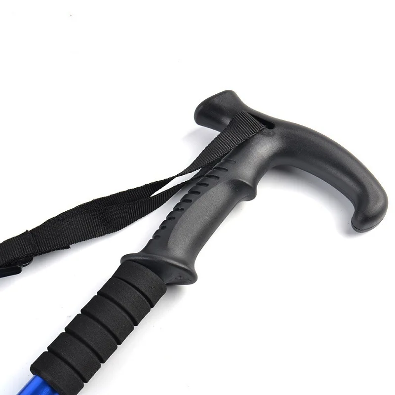 Выдвижные противоударные трости T образная телескопическая Треккинговая