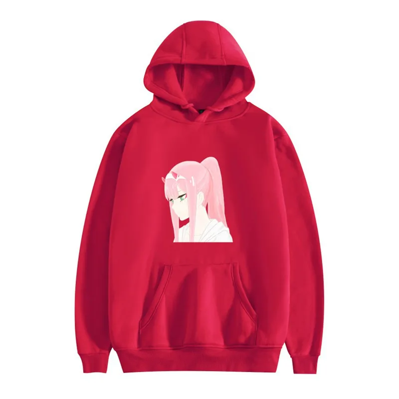 

Anime Zero Two Print Pullover Women Winter Sweatshirt Men Oversized Hoody Darling In The Franxx Costume Hoodie Harajuku Sudadera