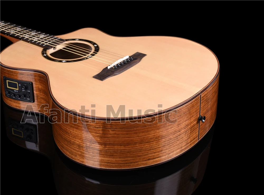 41 дюймов елового Топ Акустическая гитара/грецкого ореха с задним и передним по