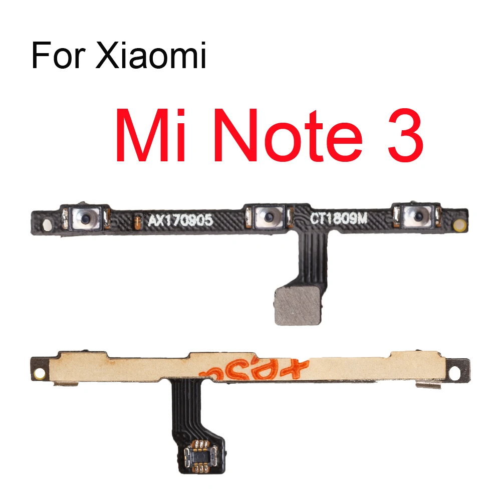 10 шт./лот Кнопка питания Ket Flex запасные части для Xiaomi 5 5x plus 6x Mix 2s 3s Note 2 3