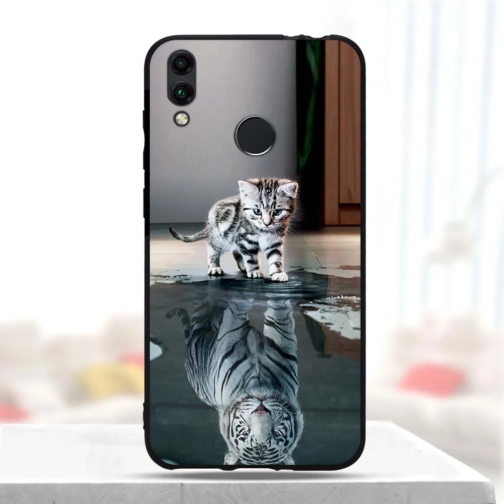 Чехол для Huawei Honor 8C мягкий силиконовый чехол с узором телефона 8c защитный 8 c Чехлы