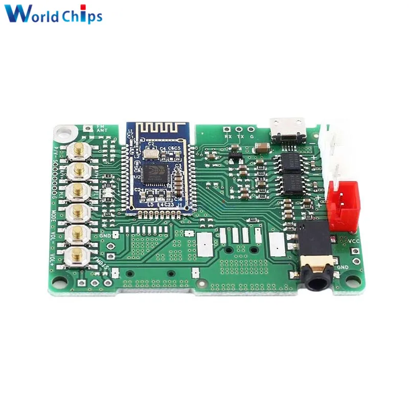 

BK3266 Bluetooth V5.0 Amplifier Board Audio Transmission Receiver DC 3.6 -5V Stereo Sound Module Support AUX Micro USB Charge
