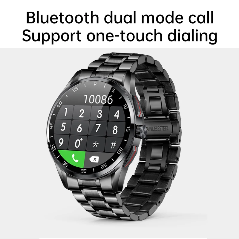 Смарт-часы мужские IP68 с пульсометром Bluetooth поддержкой IOS и Android | Электроника