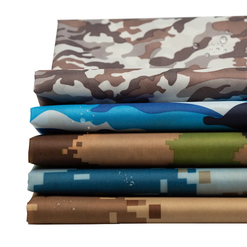 190T тонкая камуфляжная тафтовая Ткань Водонепроницаемая полиэфирная ткань с