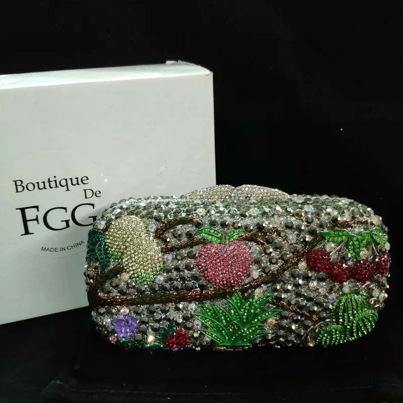 Распродажа! В наличии! Элегантная женская вечерняя сумочка-клатч со стразами для