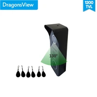 dragonsview rfid video doorbell with camera ip65 waterproof 4 wires for video door phone intercom system