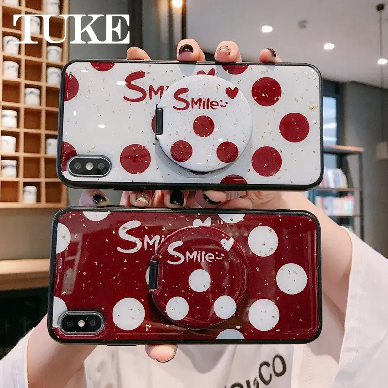With mirror Dots Case for OPPO Reno 4 Pro Glitter Bling Luxury Shockproof Cover For 10X ACE 2 2Z Z 3 | Мобильные телефоны и