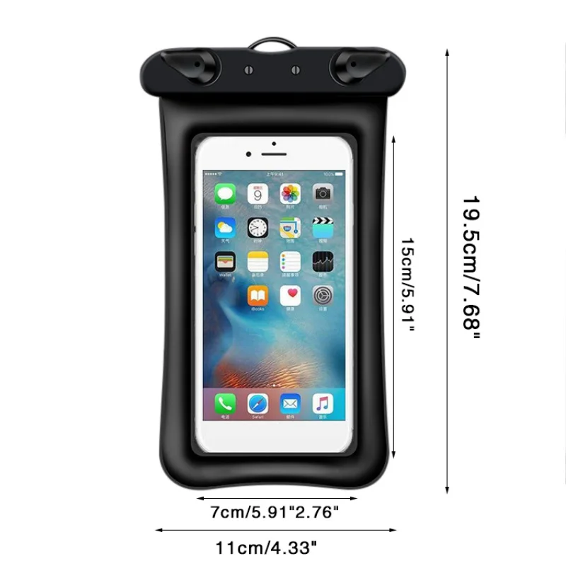 Плавающая надувная подушка безопасности мобильный телефон водонепроницаемая