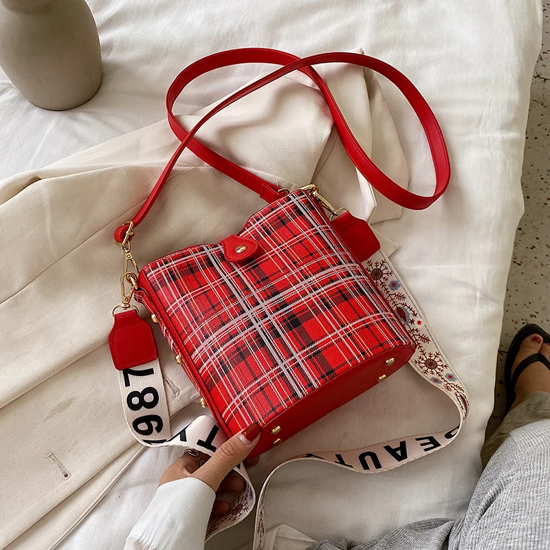 2020 новые сумки ведро женские с узором вместительные повседневные через плечо