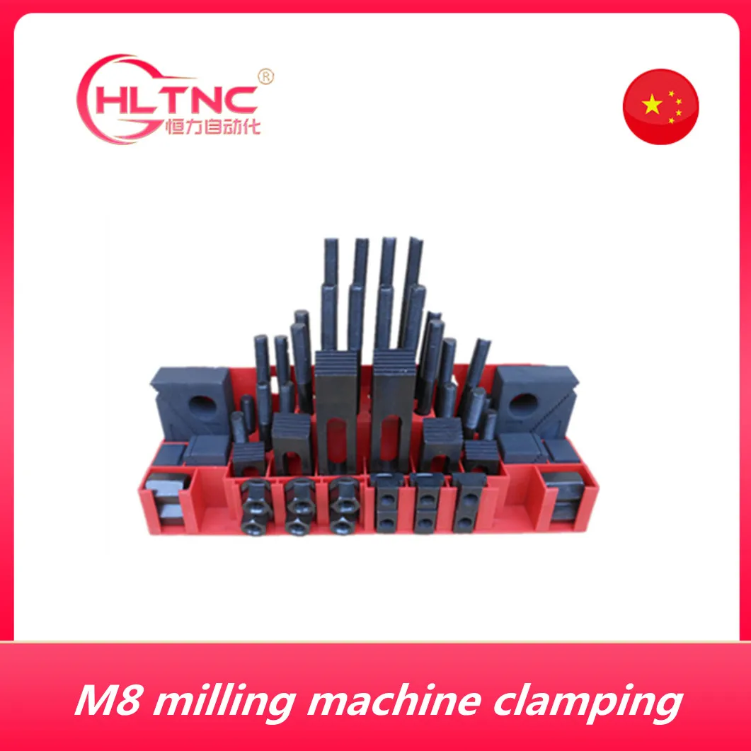 Закалка качество фрезерный станок зажимной набор M8 58 шт мельница зажим тиски