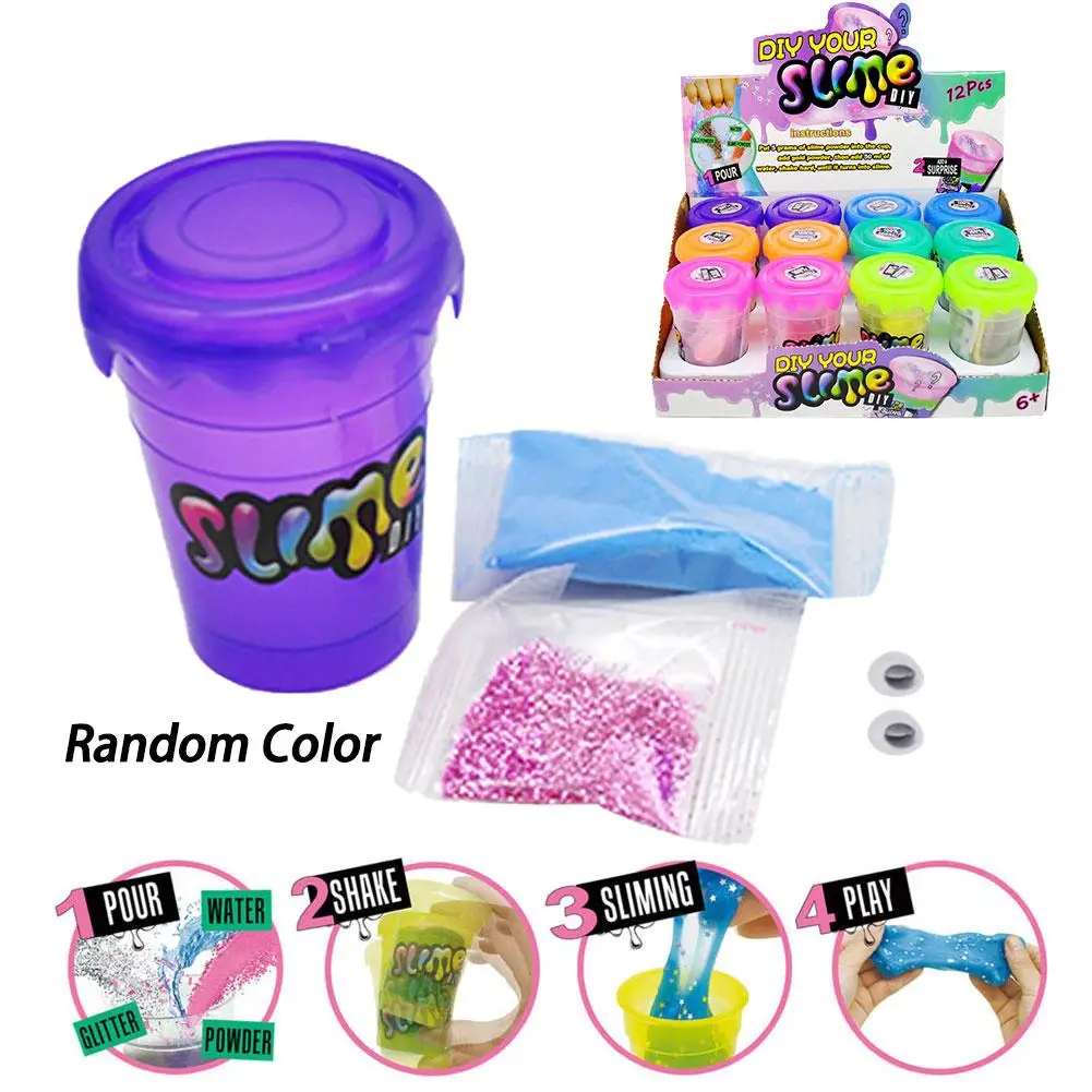 

DIY Child Shake All Glue For SlimesCharms Glitter Make Fluffy SlimeKit Filler Powder Soft PolymerClay Set Antistress Kids Toy