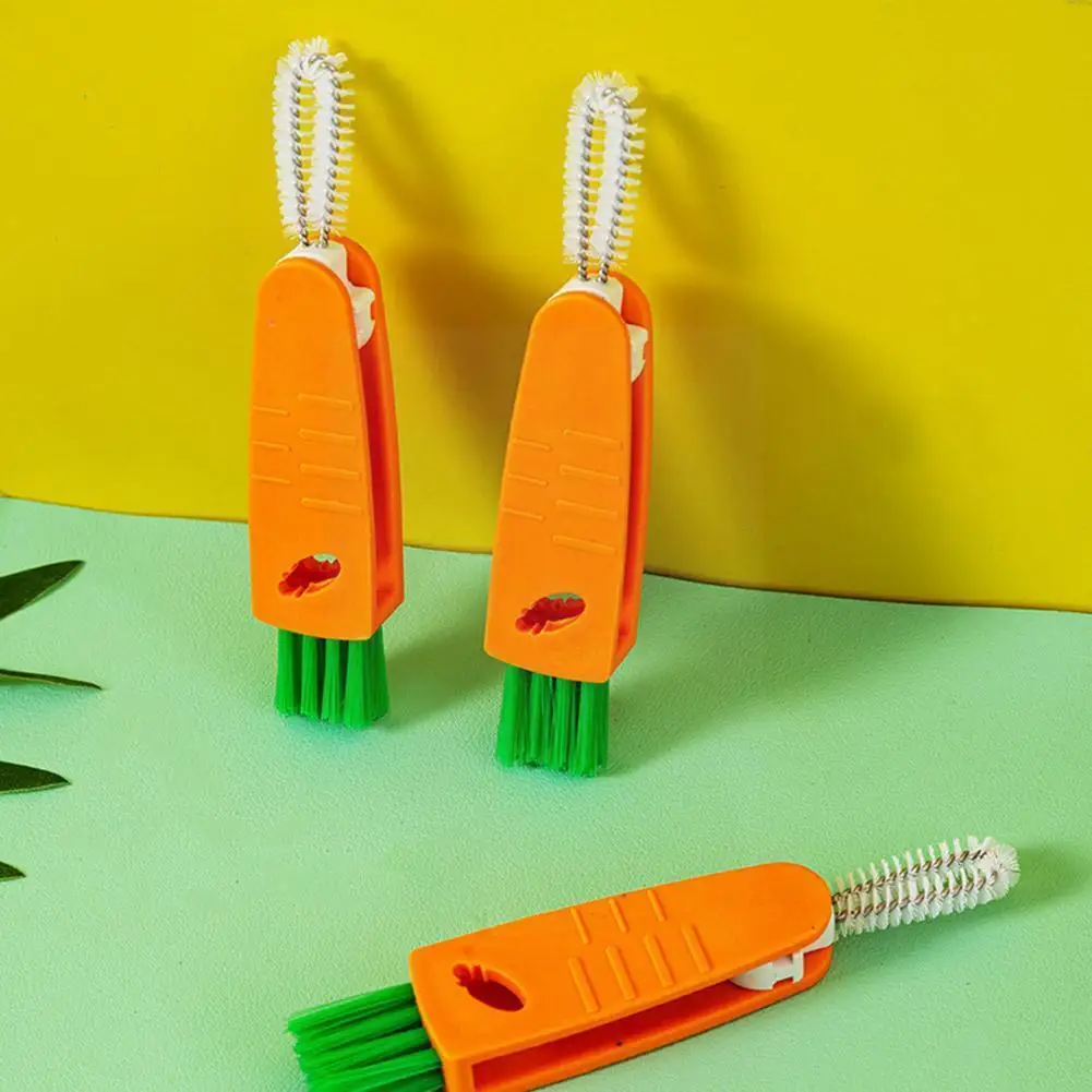 

3 In 1 Bottle Cap Brush Handhelp Portable Cup Cleaning Corner Household Wine Accessories Cleaning Kettle Glass Tool F7l8
