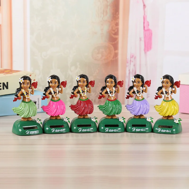 Игрушечный автомобиль на солнечной батарее с вибрирующей головой украшения для