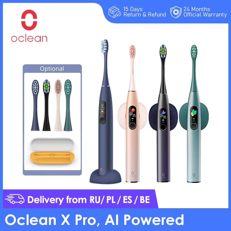 Умная зубная щётка с дисплеем Xiaomi Oclean X Pro Качественная обратная связь чистящей