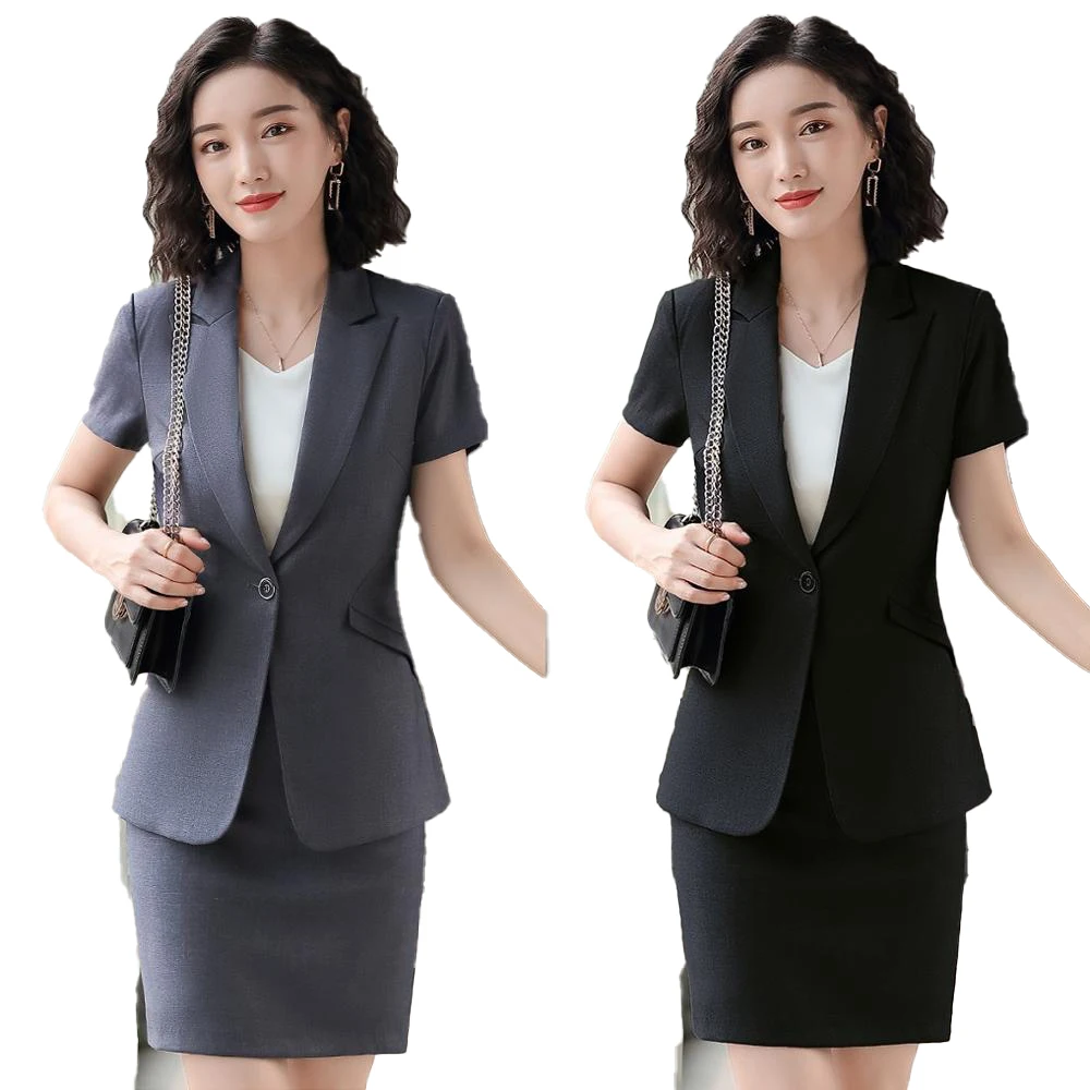Новинка женский элегантный деловой костюм для офиса высокое качество черный