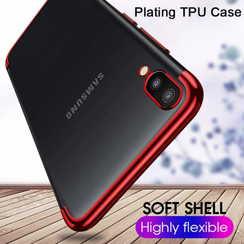 Роскошный защитный чехол для телефона, чехол с покрытием для samsung A50 A20 A10 A30 A40 M10 M20 A20e A70, мягкий силиконовый прозрачный чехол
