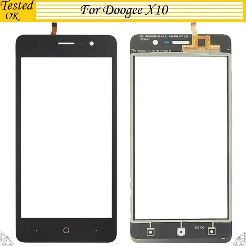 5,0 дюймов Для Doogee X10 X 10 сенсорный экран дигитайзер Переднее стекло Сенсорная панель сенсор для Doogee x10 сенсорный экран