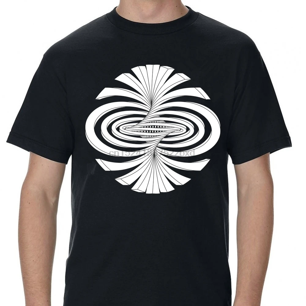

Fashion Men's Hopf Fibration Graphic Custom T Shirts O-Neck Tee