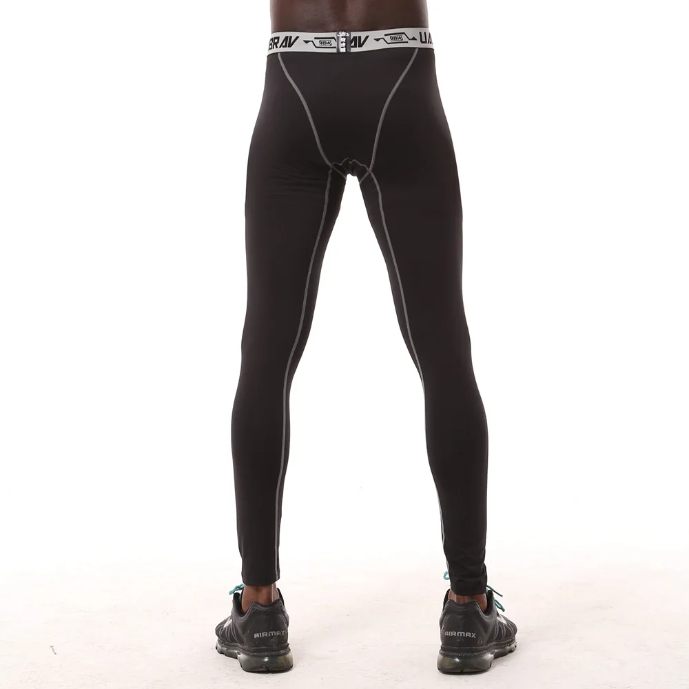 Быстросохнущие мужские компрессионные брюки UABRAV Pro трико для бега спортивные