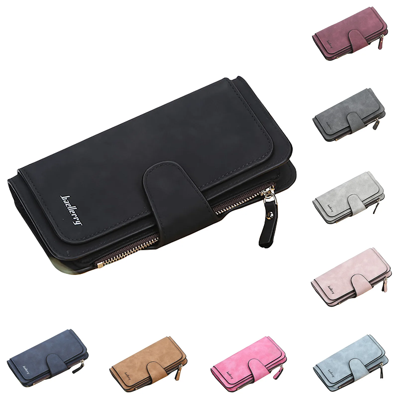 

2021 Leather Women Wallet Hasp Small and Slim Coin Pocket Purse Women Wallets Cards Holders Luxury Brand Wallets Designer Purse
