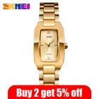 2020 SKMEI модные женские кварцевые часы для девушек Роскошный Бриллиантовый циферблат браслет женские наручные часы элегантные женские часы 1400