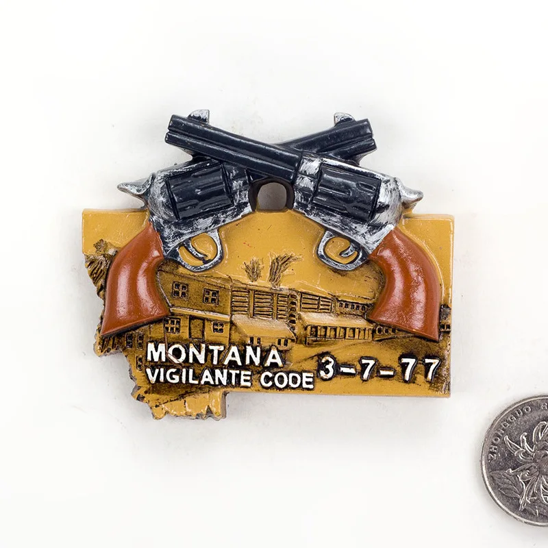 3D полимерный магнит для холодильника расписанный вручную Нью-Йорк туристические