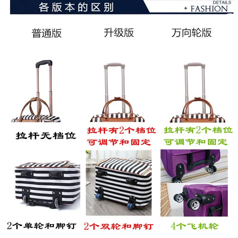 Сумка на колесиках деловая Женская дорожная сумка короткое расстояние