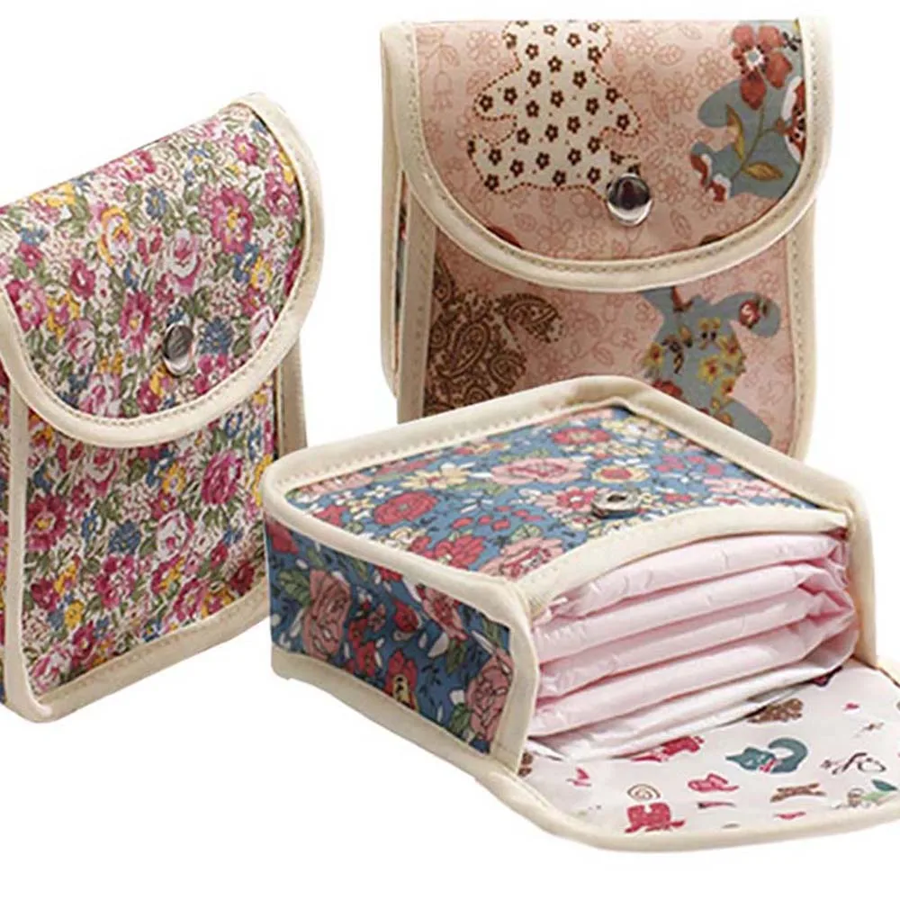 Мешки для гигиенических прокладок женщин многоразовая дорожная сумка кошелек с