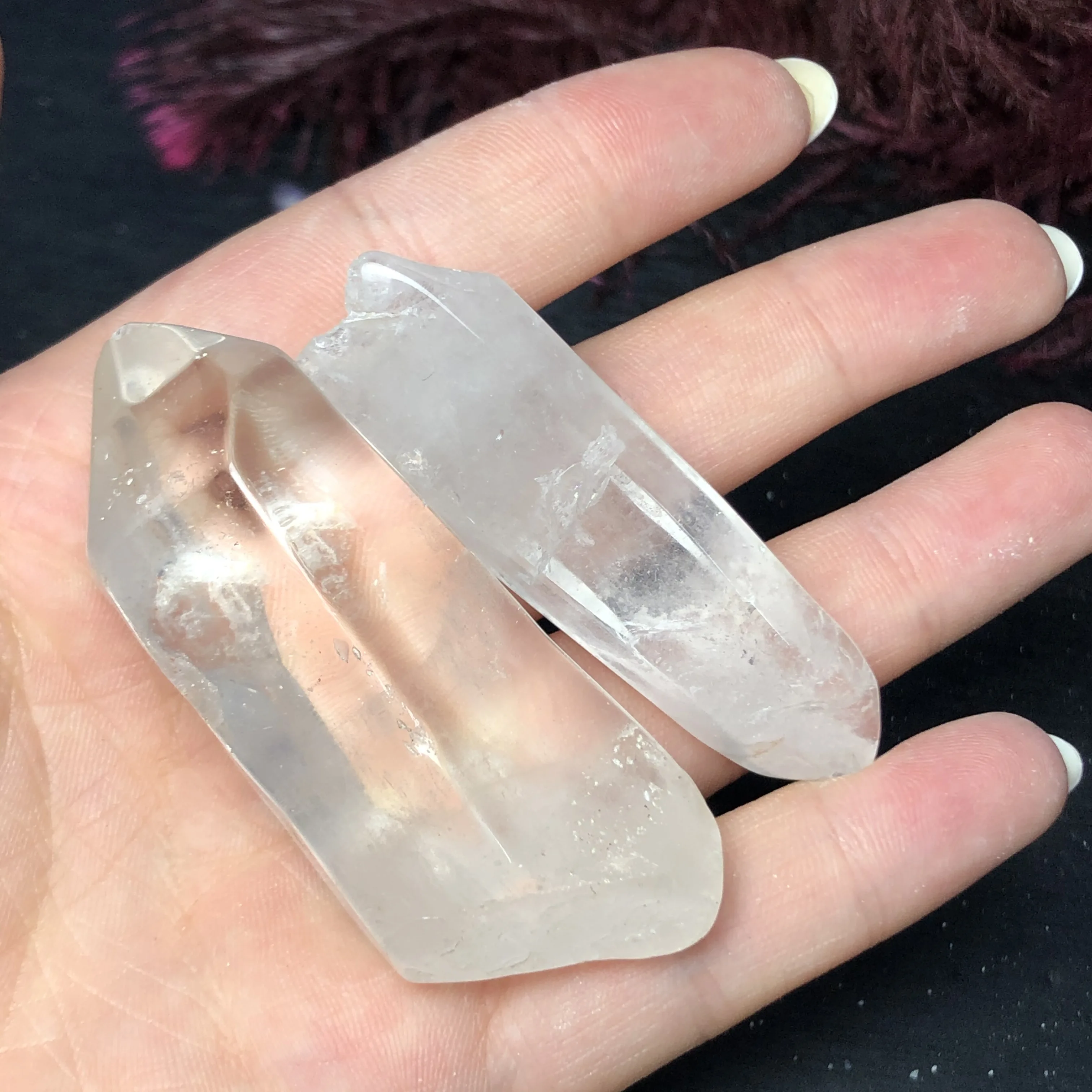 2 шт. натуральные чистые кристаллы|Камни| |