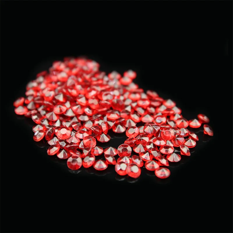 Wine Red Алмазные свадебные конфетти декорация драгоценные камни 8 мм 2CT 2000 шт. в упаковке, Разбрасыватели конфетти для стола, прозрачные кристаллы, центральный элемент, вечерние принадлежности - Цвет: Wine Red