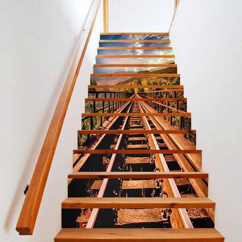 13 шт./компл. 3D наклейки для лестницы водонепроницаемые съемные самоклеящиеся DIY