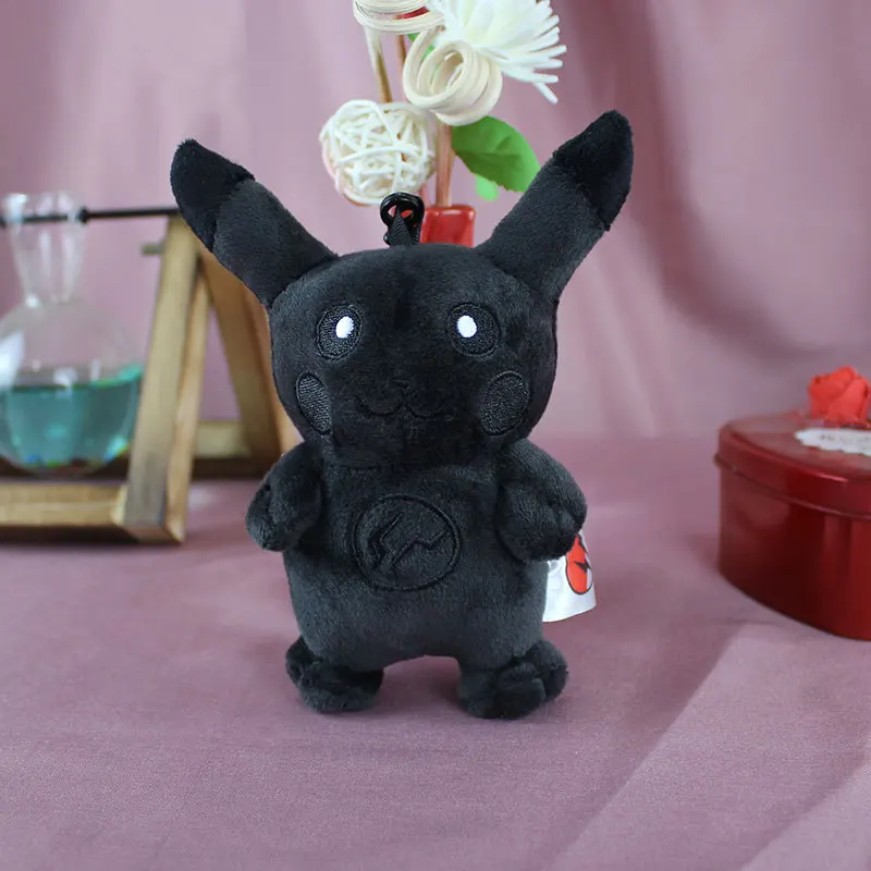 Takara Tomy Покемон Темный Черный Пикачу плюшевая игрушка брелок плюшевые куклы