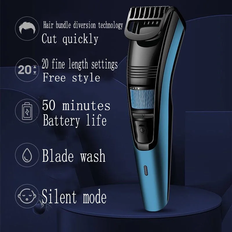 

VGR Electric Hair Clipper USB Charging Cordless Trimmer Beard Cutting Machine